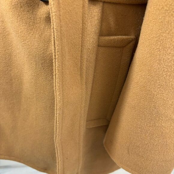 Ladies Avec Les Filles Camel Color Oversized Collar Hooded Coat Size Small - Picture 6 of 10
